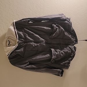 Free People Grey hoodie jacket size small